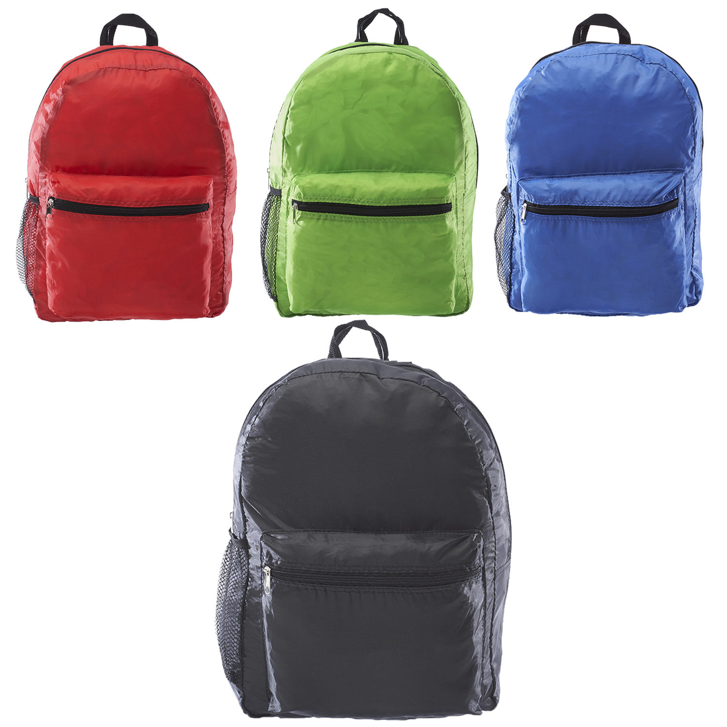 Polyester Backpack with Side Mesh Pocket 7