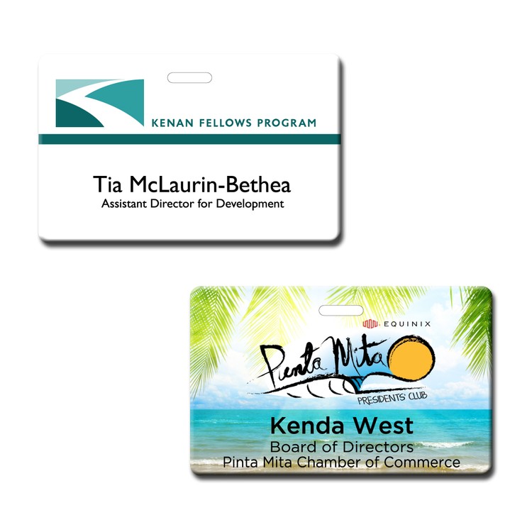 The Atlas full color name badge 2 1/8"x3 3/8" 3