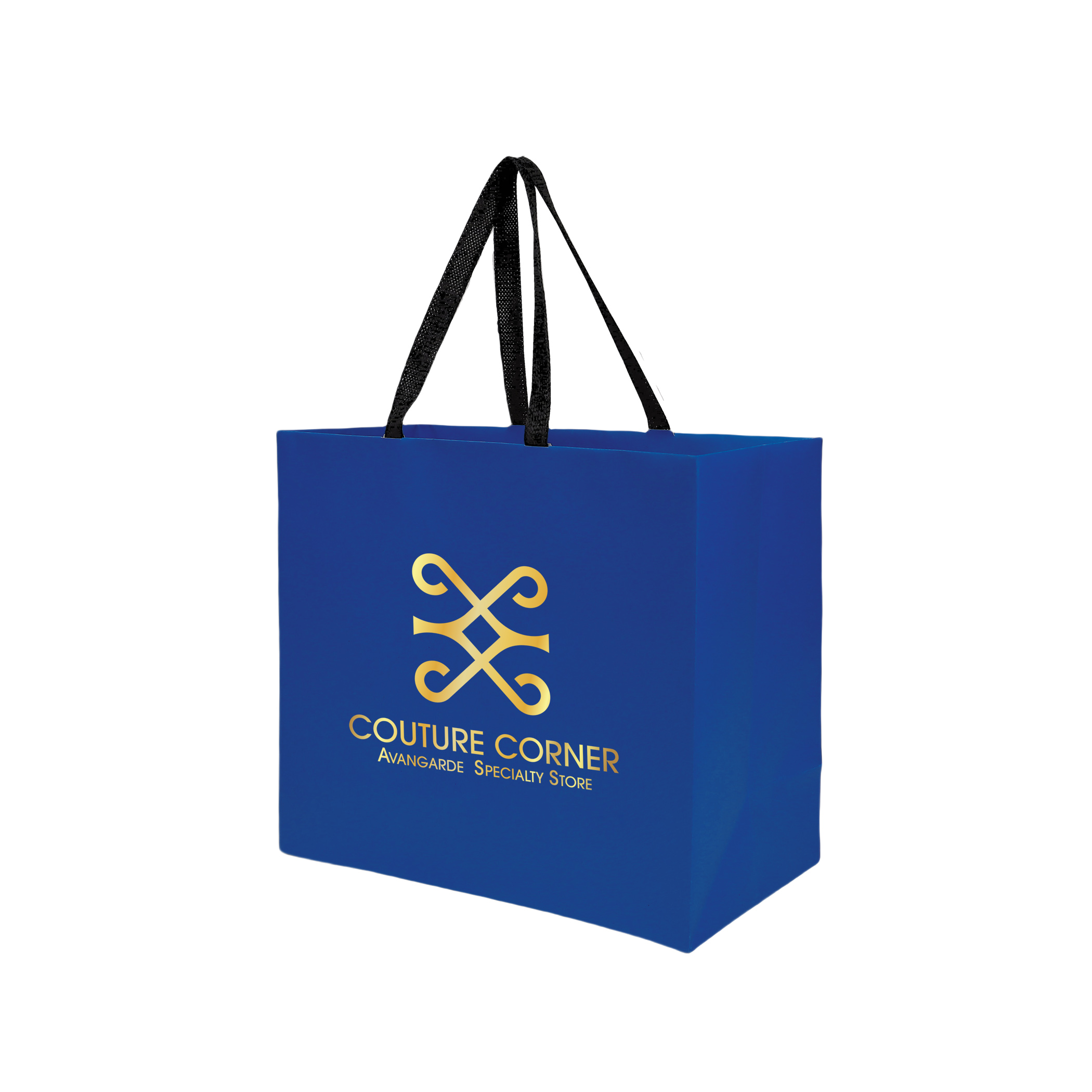 Sugarcane Paper Bag with Embedded Web Style Paper Handles - 10