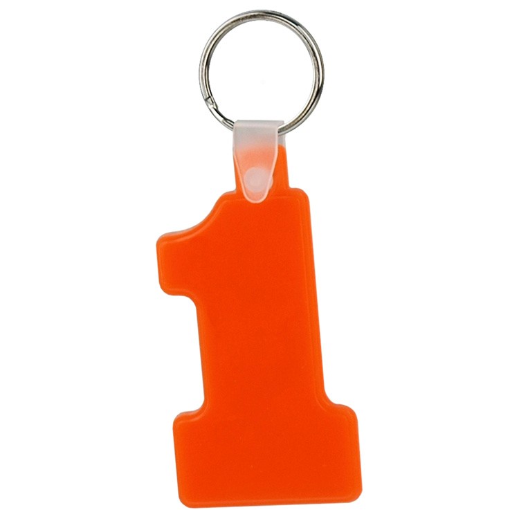 Soft Squeezable Key Tag (Number 1) 7