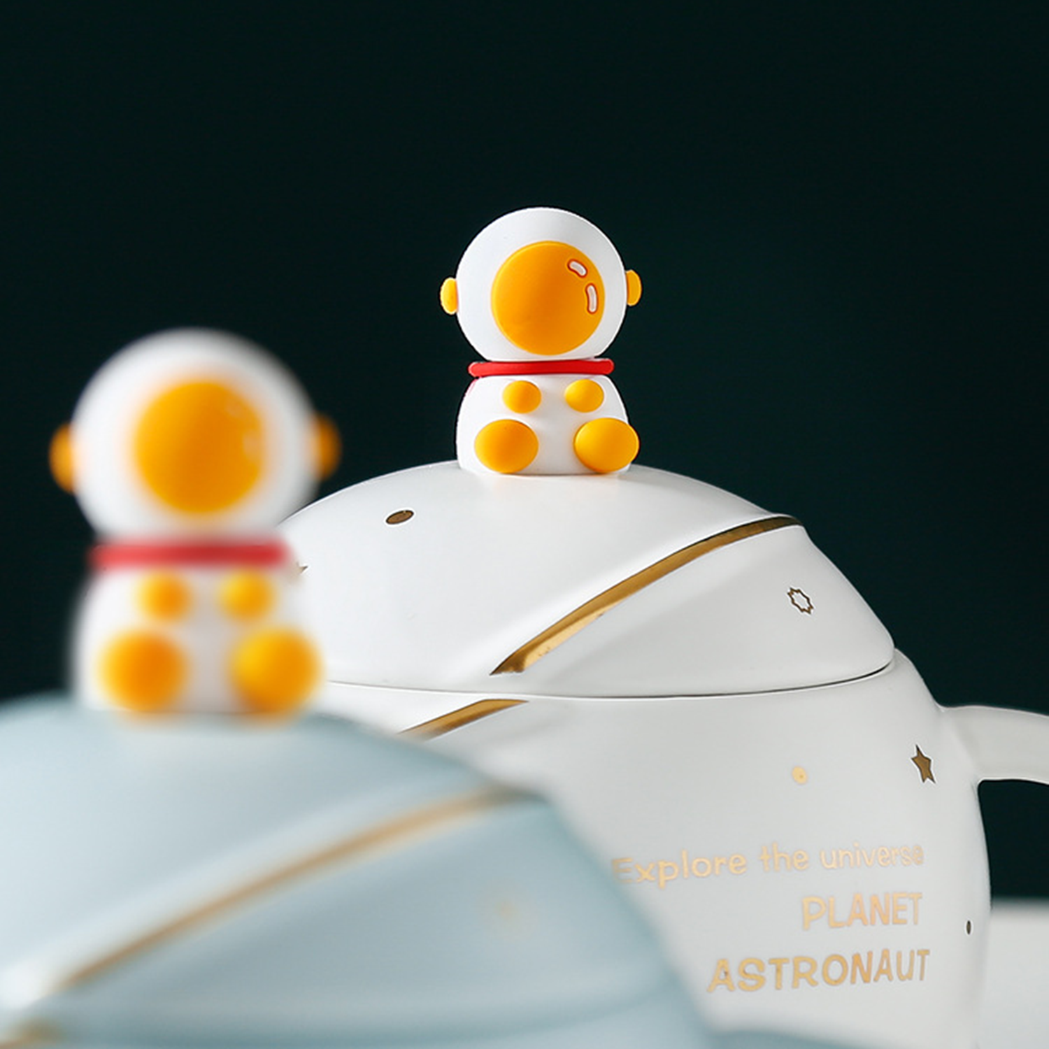 13.5Oz Kawaii Astronaut Cup Space Ceramic Mug 5