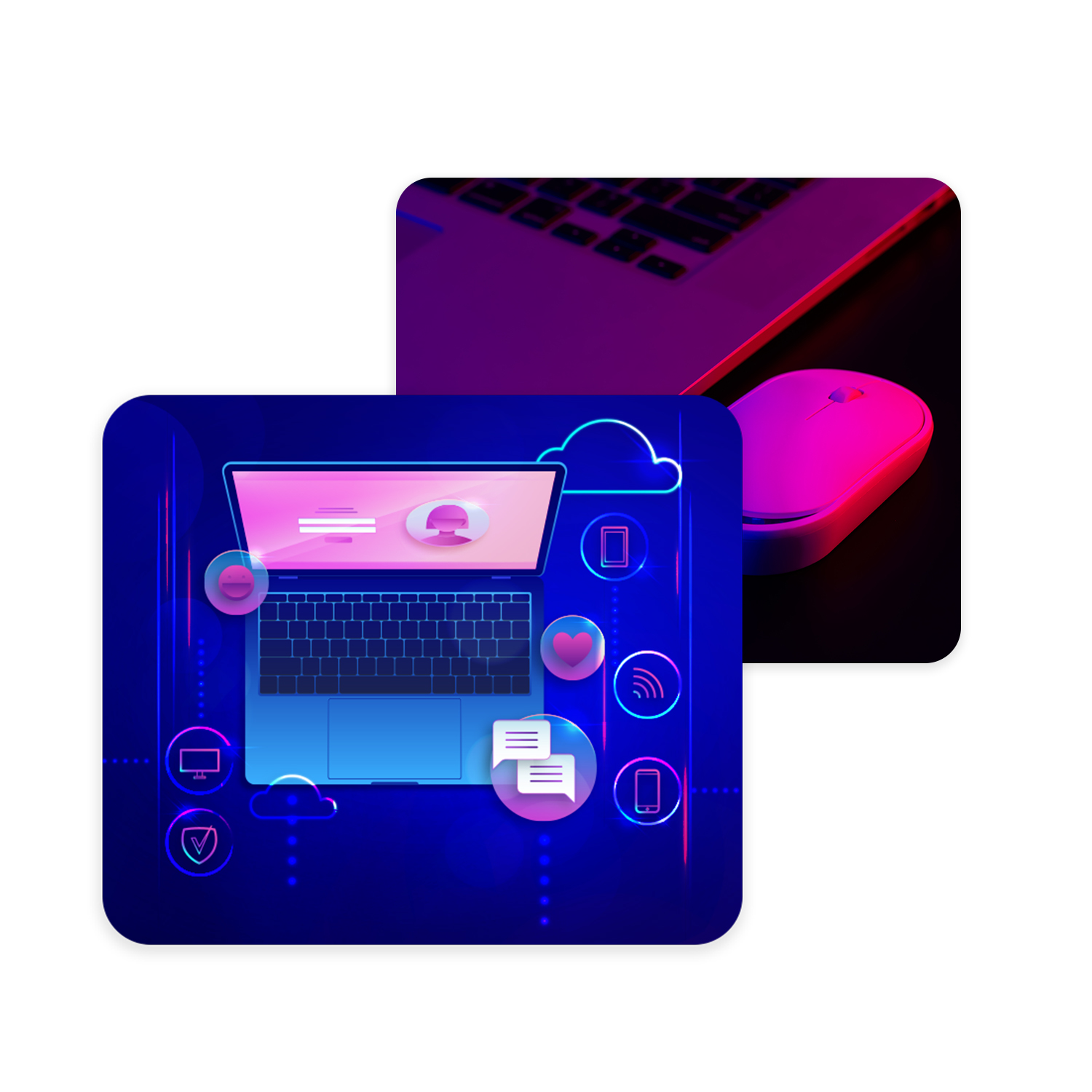 1/8 Large Rectangular Full Color Sublimation, Mouse Pad 2