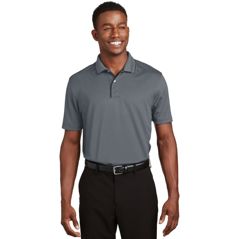 Sport-Tek Dri-Mesh Polo With Tipped Collar And Piping. 7