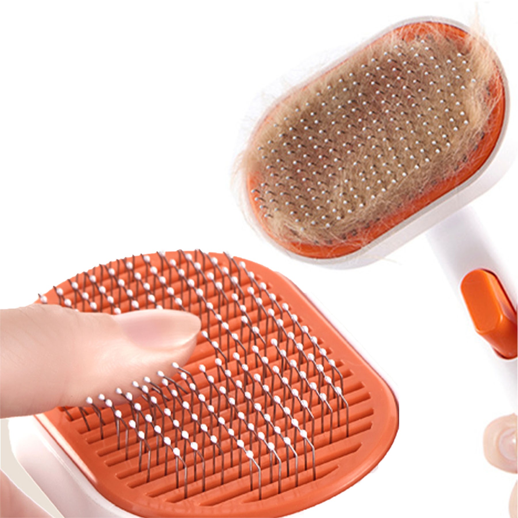 Self Cleaning Slicker Brush For Dogs & Cats 2