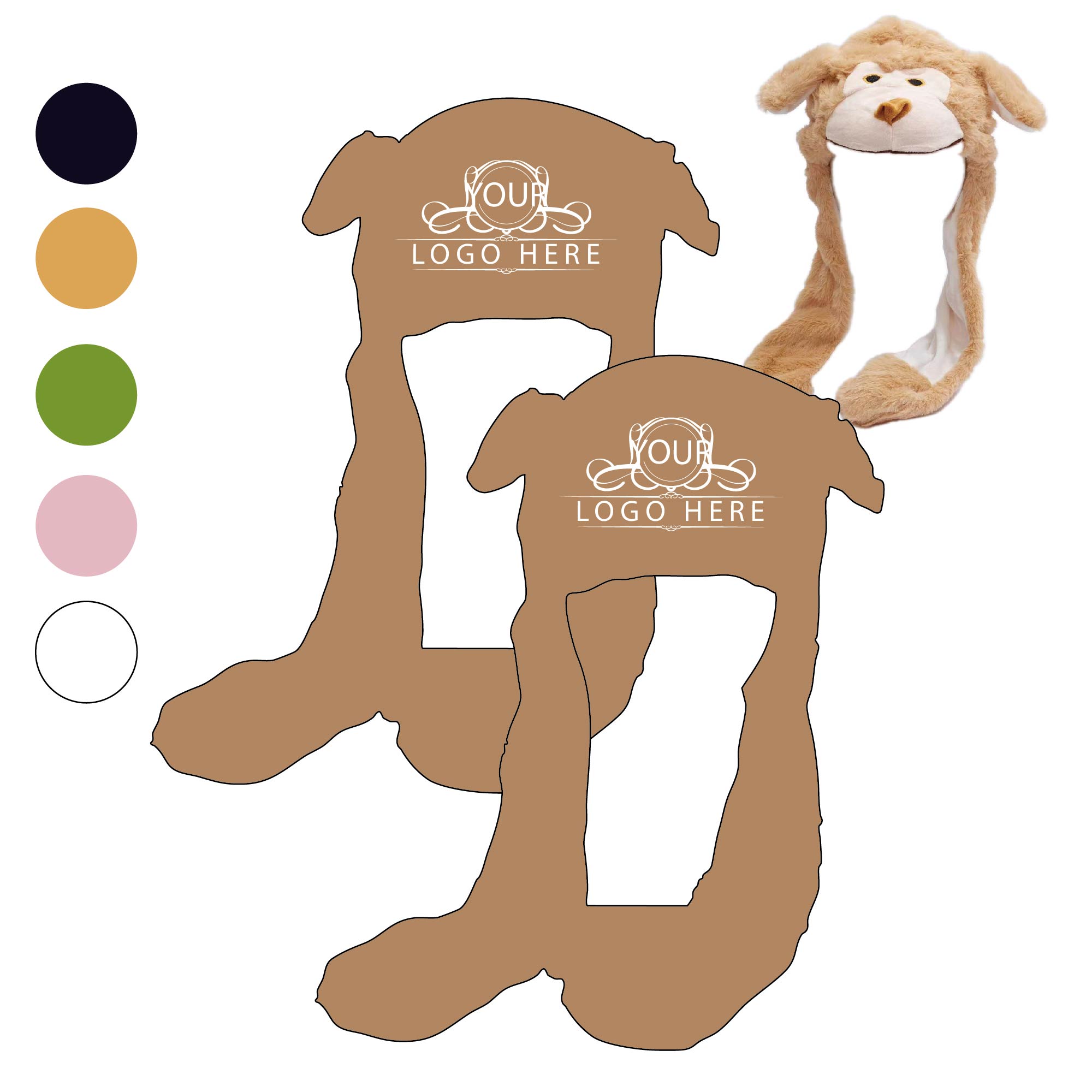 Plush Hat with Flexible Moving Ears 3