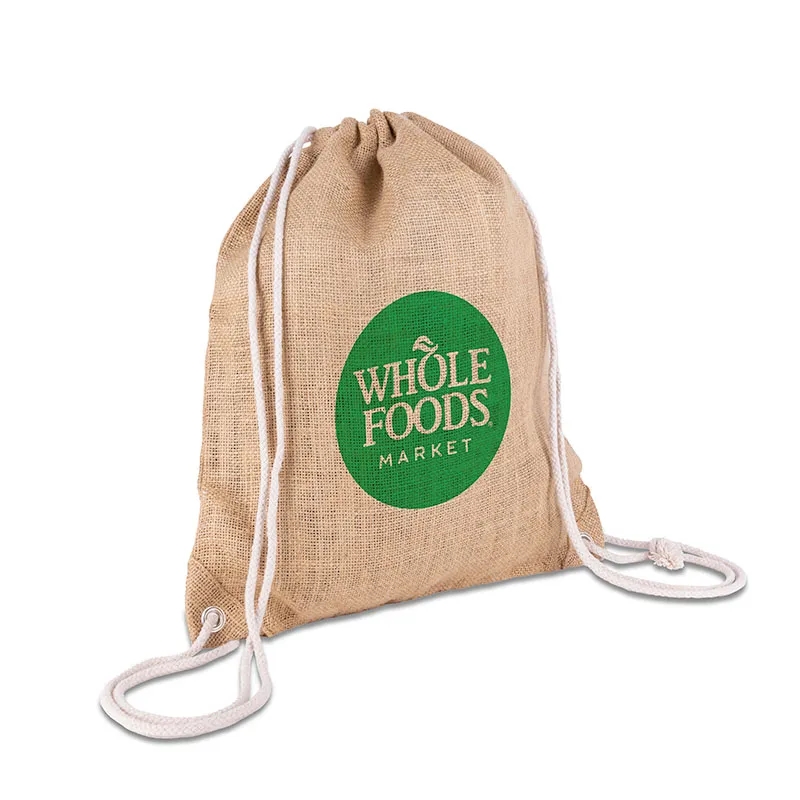 India Jute Drawstring Bag 7