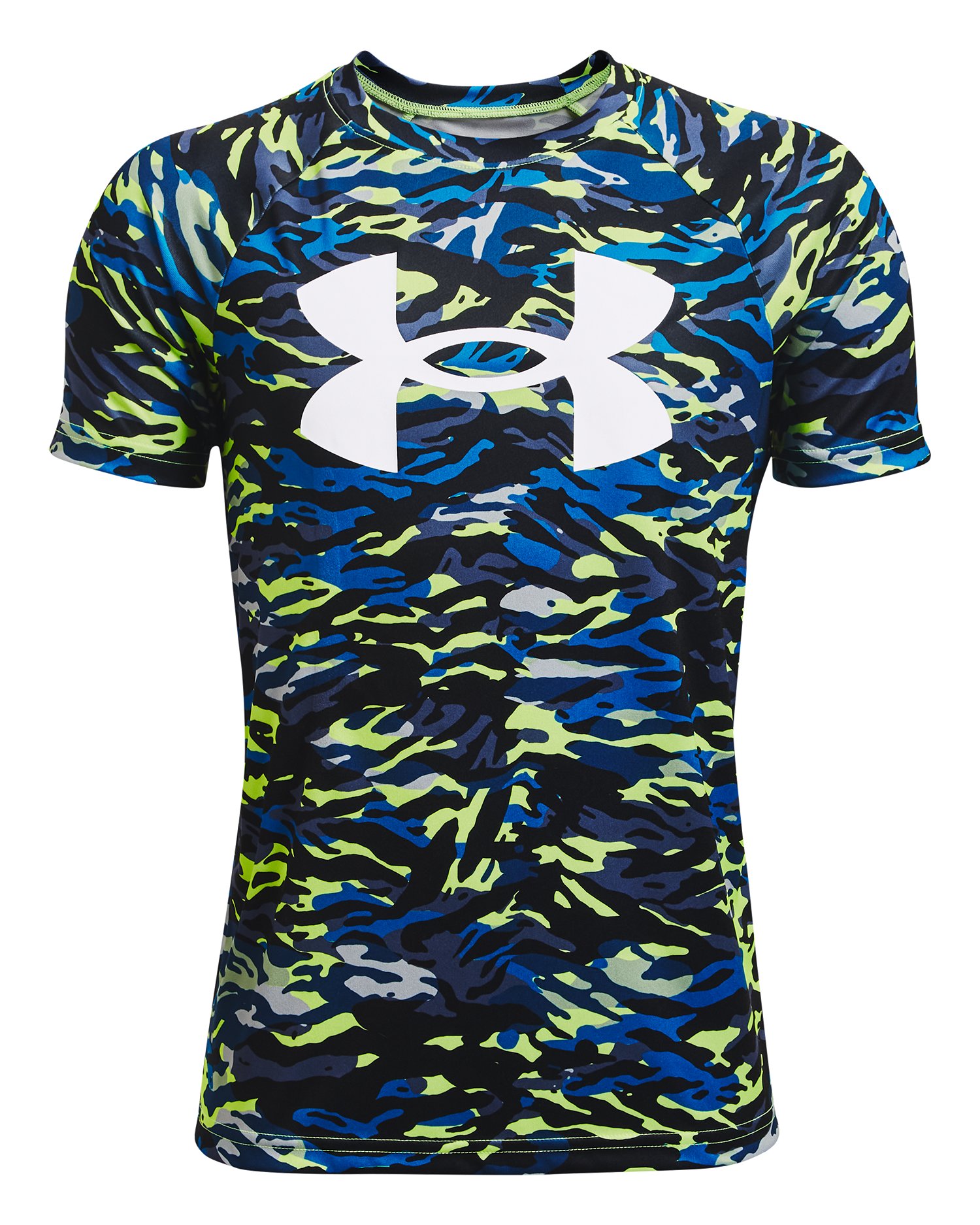 UA Tech Big Logo Printed Boys' Short Sleeve 7