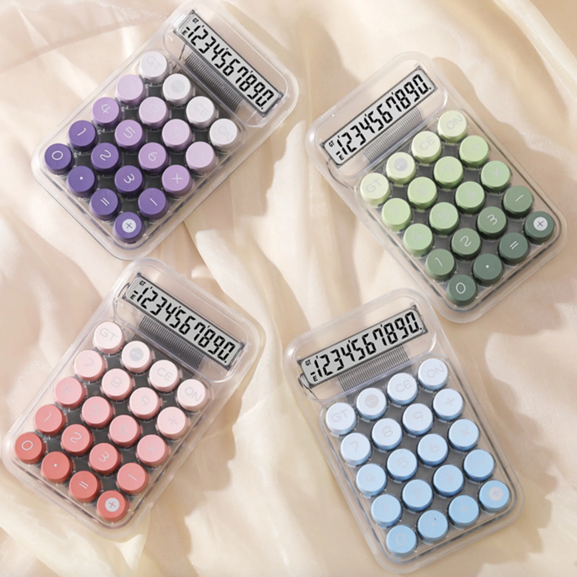Gradient Mini Calculator Round Mechanical Keys Expo Promo 3