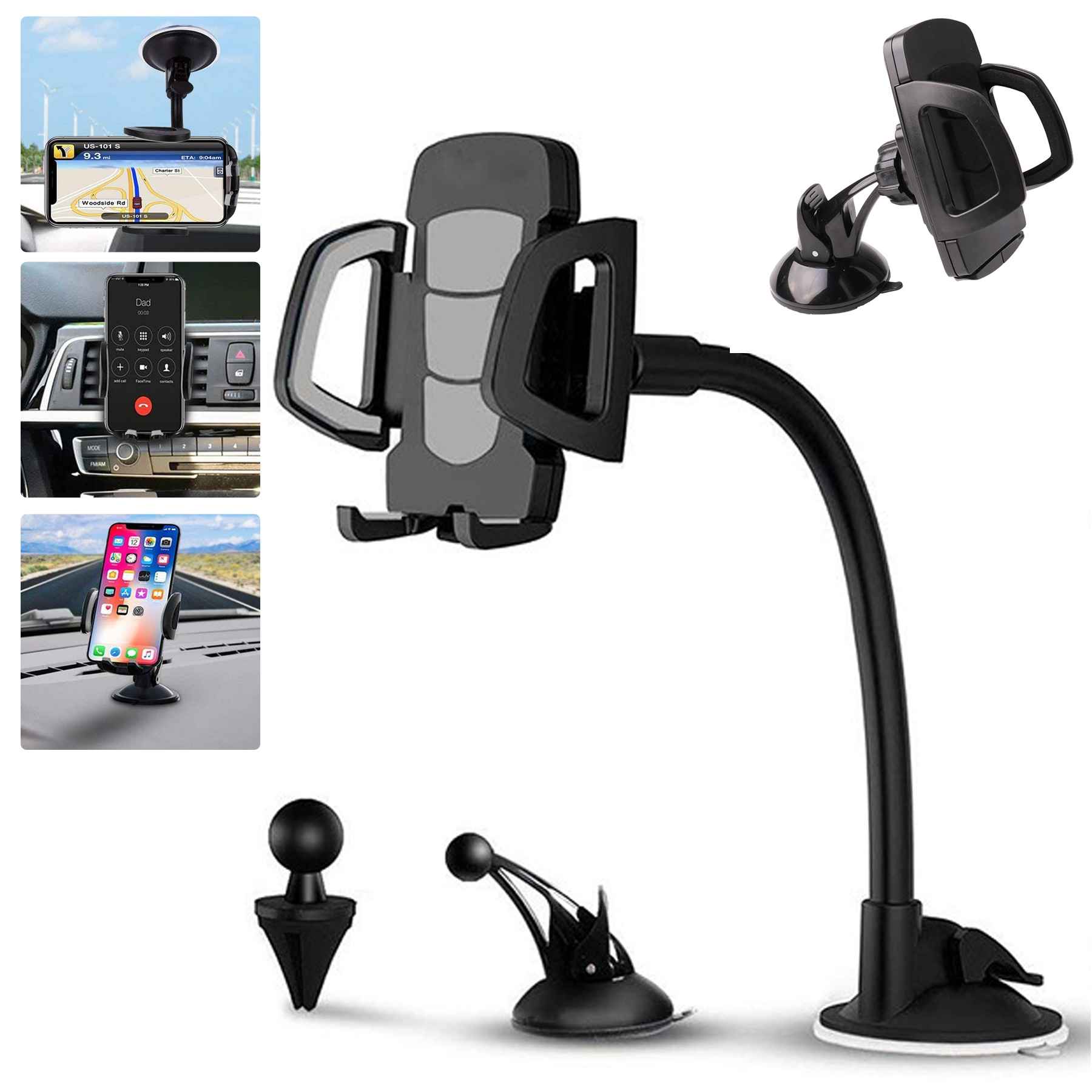 3 in 1 Universal Car Phone Holder 1