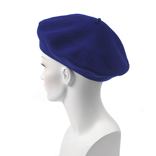 Royal Blue Wool Beret 1