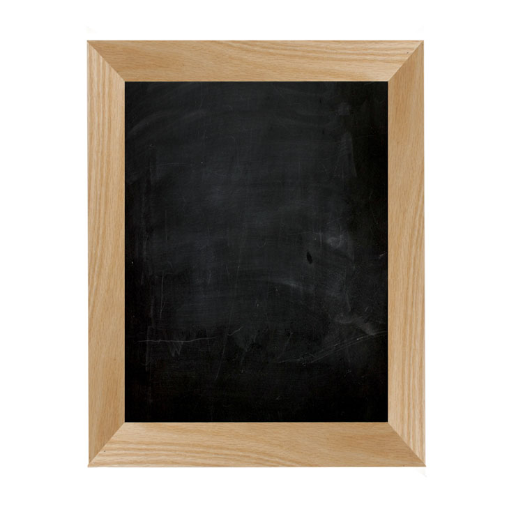 Oak Frame Wall Chalkboard 8 5"w x 11"h