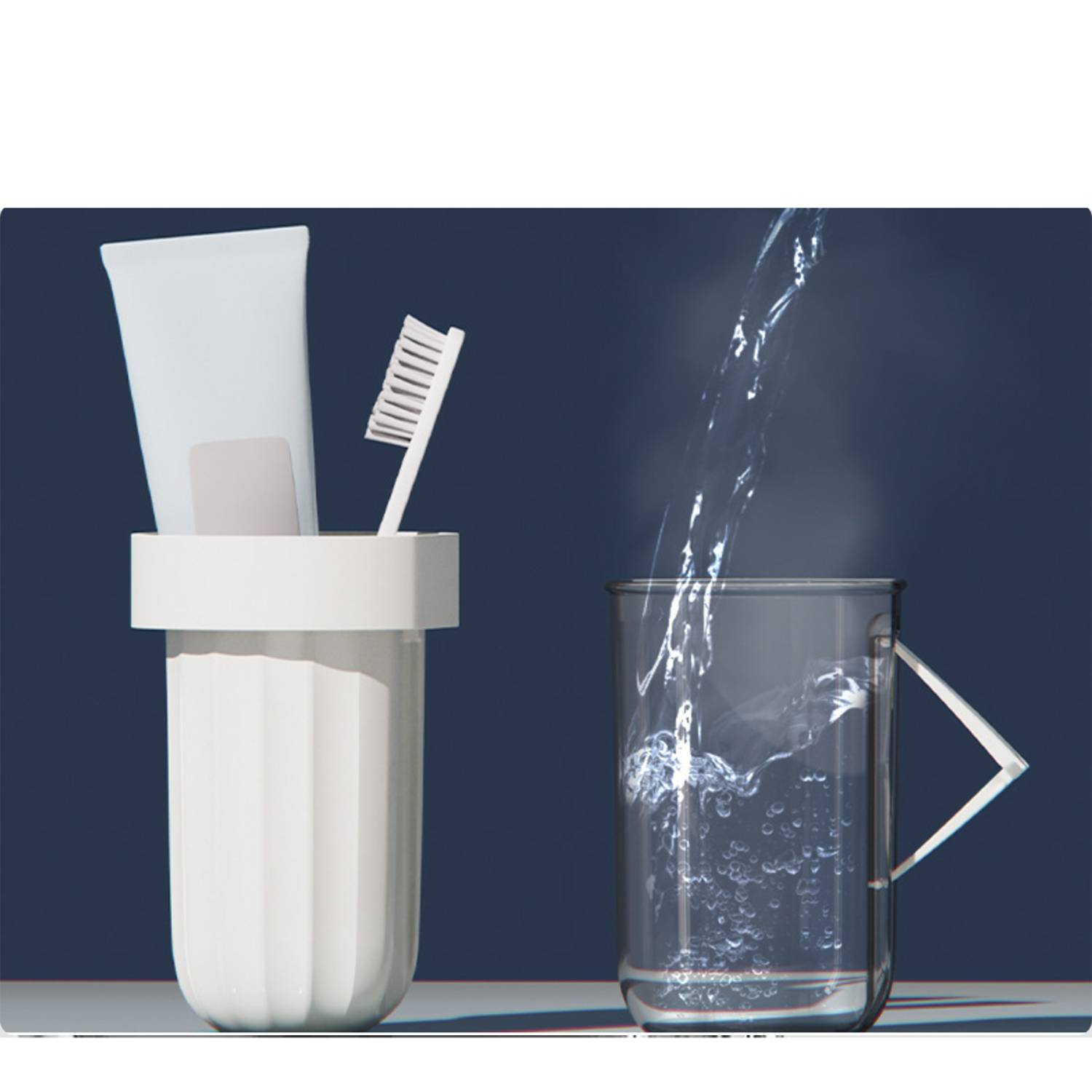 2 in 1 Travel Toothbrush Storage Case w/ Removable Cup 7