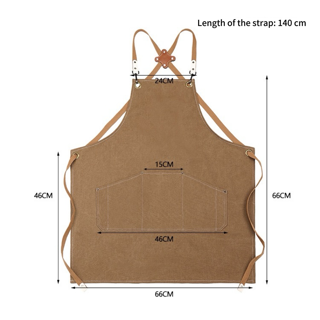 MOQ 10 pcs Unisex Cotton Bib Apron 2
