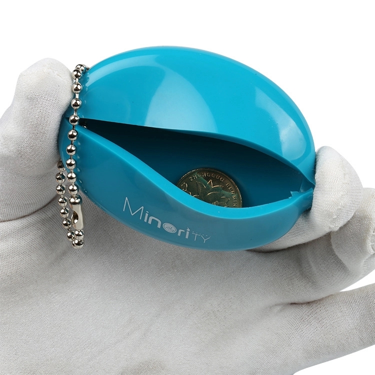 Oval Squeeze Coin Purse Keyring 8