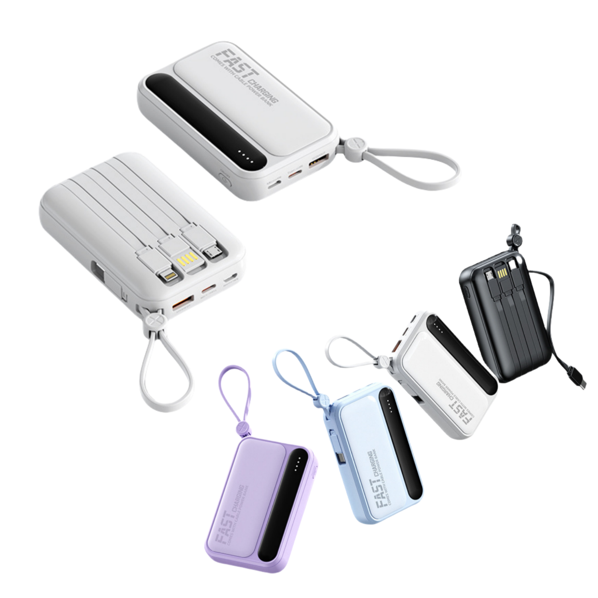 4-Port Fast Charging Power Bank With 10000mAh 3
