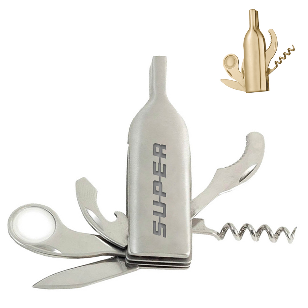 5 Function Wine Bottle Shaped Opener 3