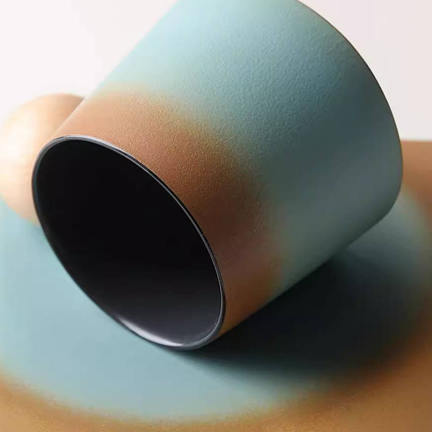 French gradient Style Porcelain Teacup Set in Gift Box 4