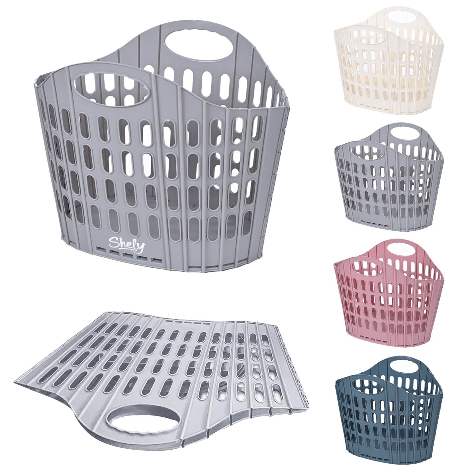 65L Foldable Large Capacity Plastic Laundry Basket