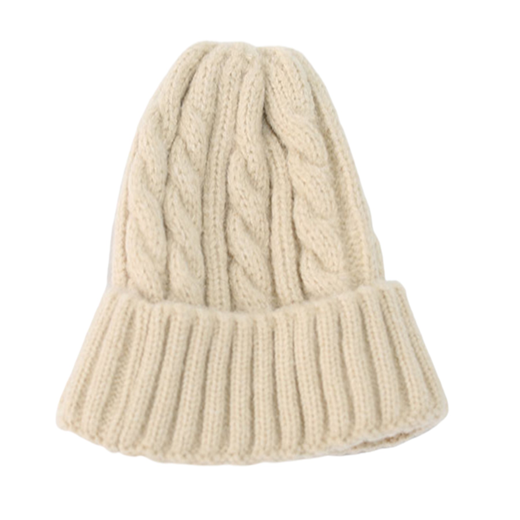 Solid Color Cuff Beanie 3