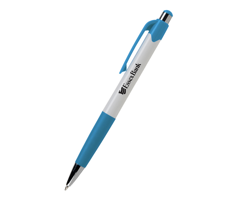 White Barrel Grip Pen 4