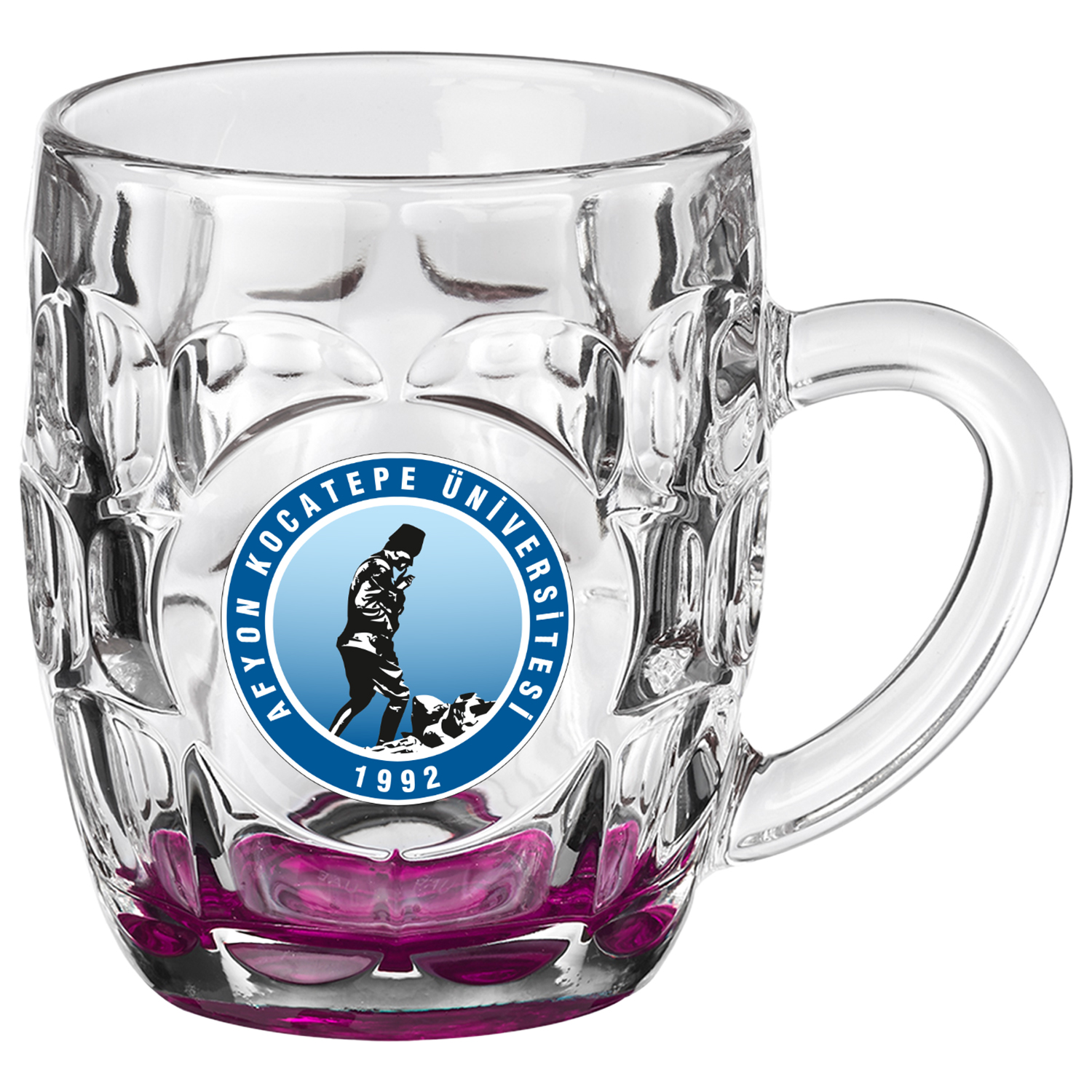 Britannia Beer Mug, 10 oz. Glass, custom glassware with logo imprint 2