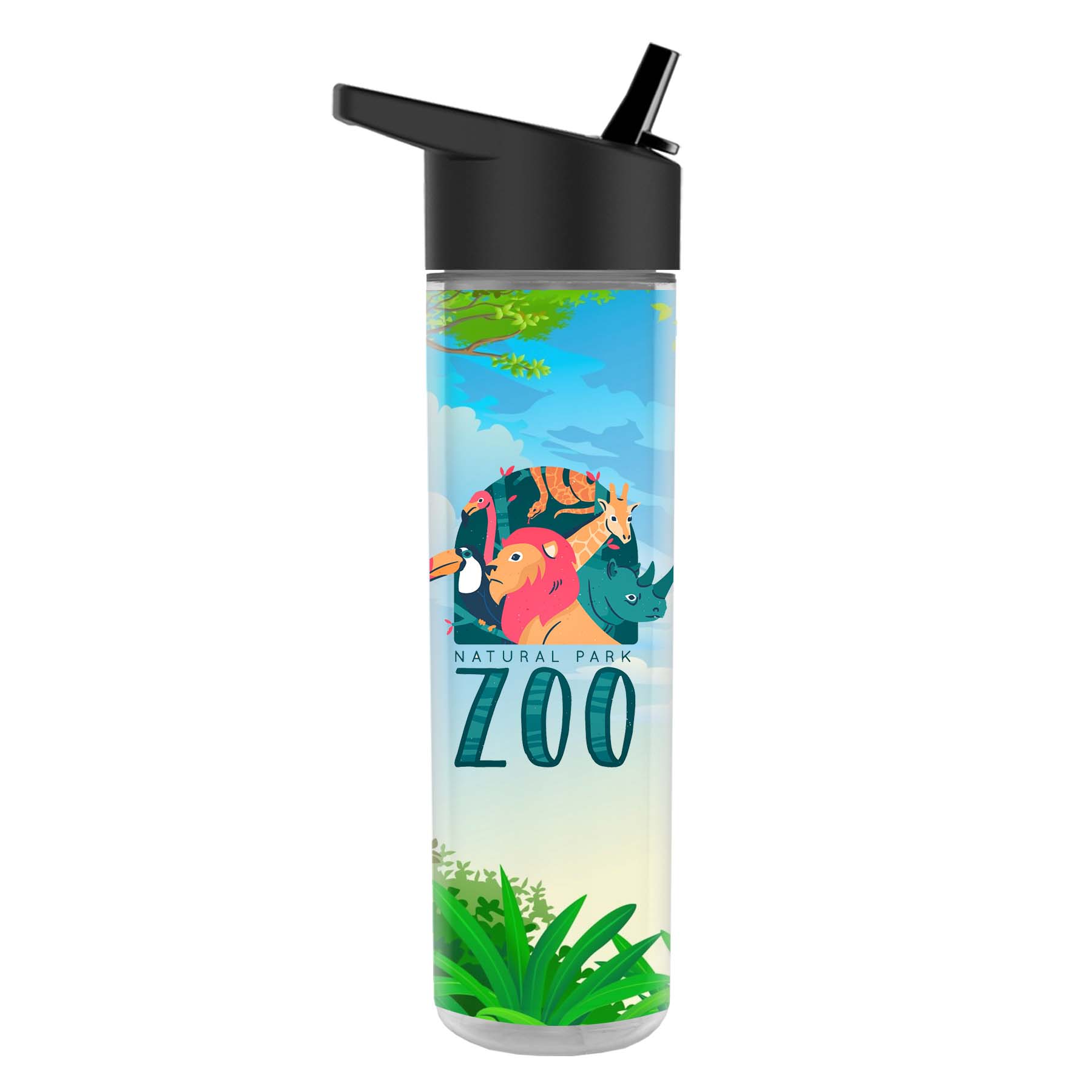 The Chiller Full Color Wrap - 16 Oz. Insulated Bottle with Flip Straw 3