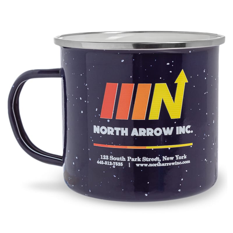 16 Oz Custom Campfire Metal Mug 13