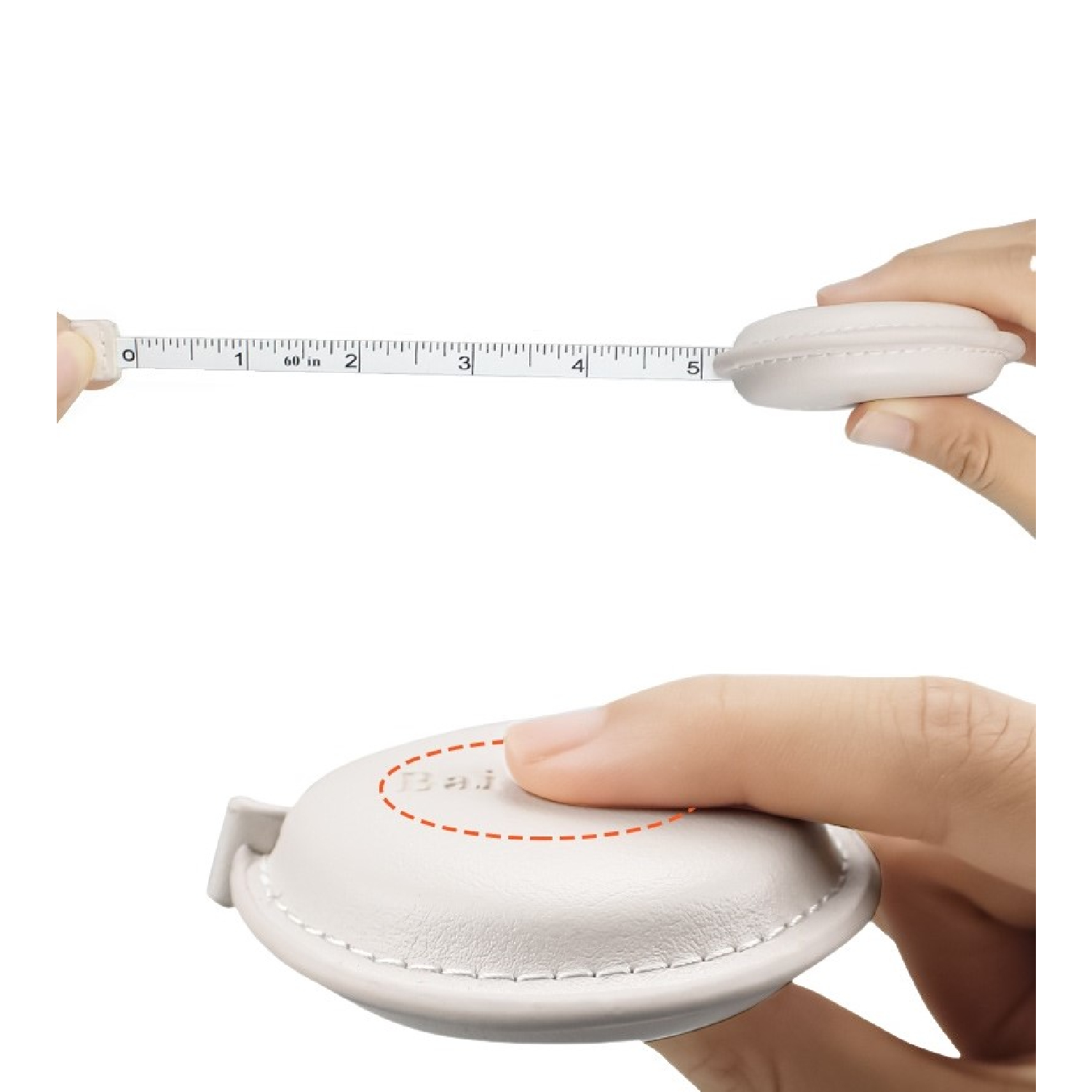 Round PU Leather Tape Measure, 60 inches 4