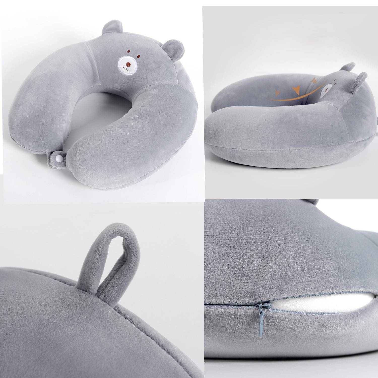 Kids U Shape Pillow For Airplane Travel 5