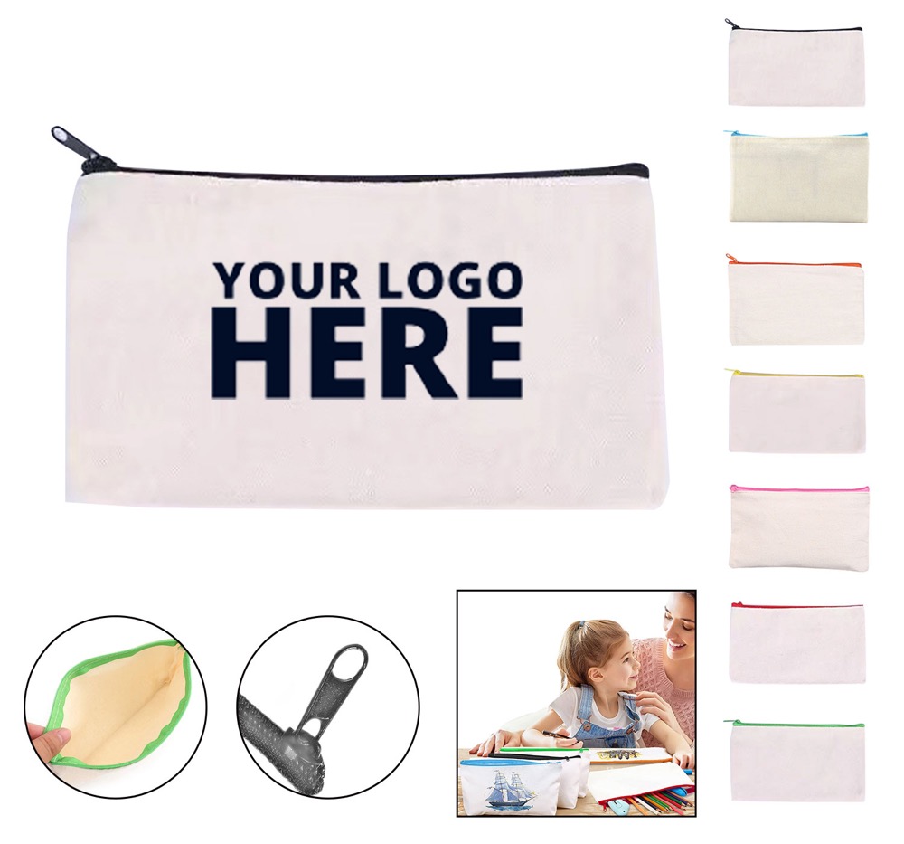 Blank Canvas Metal Zipper Bag 2