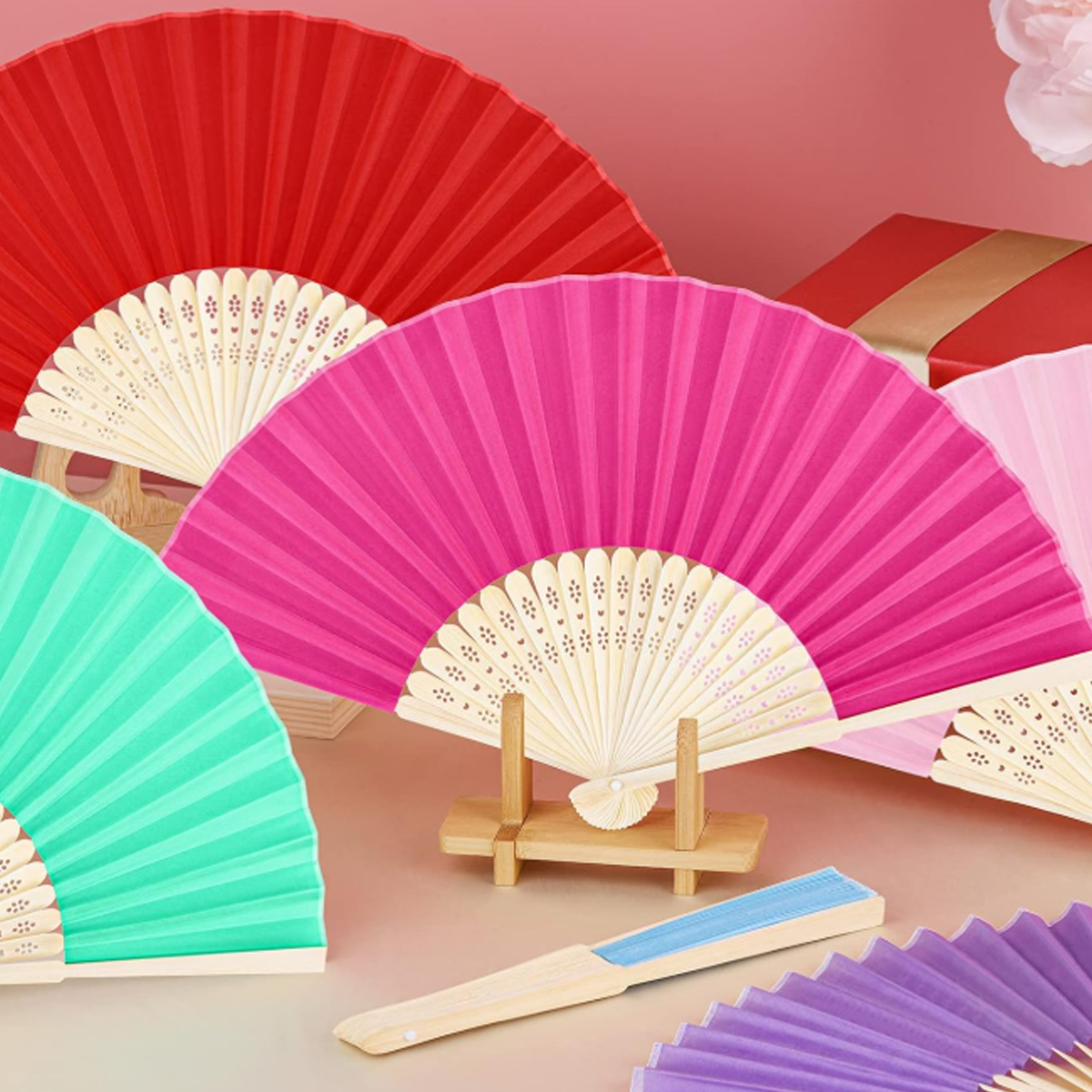 Bamboo Frame Paper Hand Fan 8