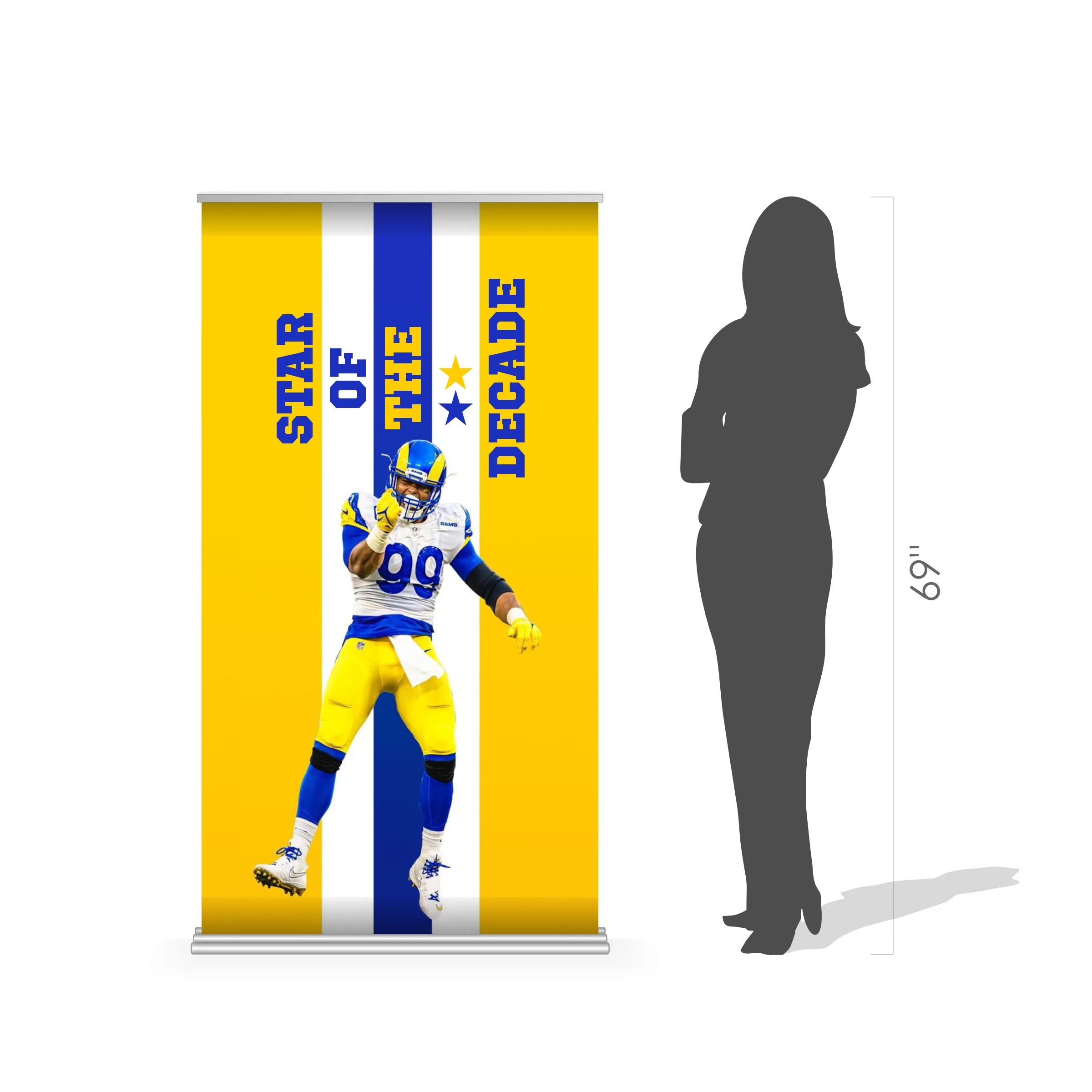 36" x 69" Wide Super Deluxe Retractable Banner Kit 3