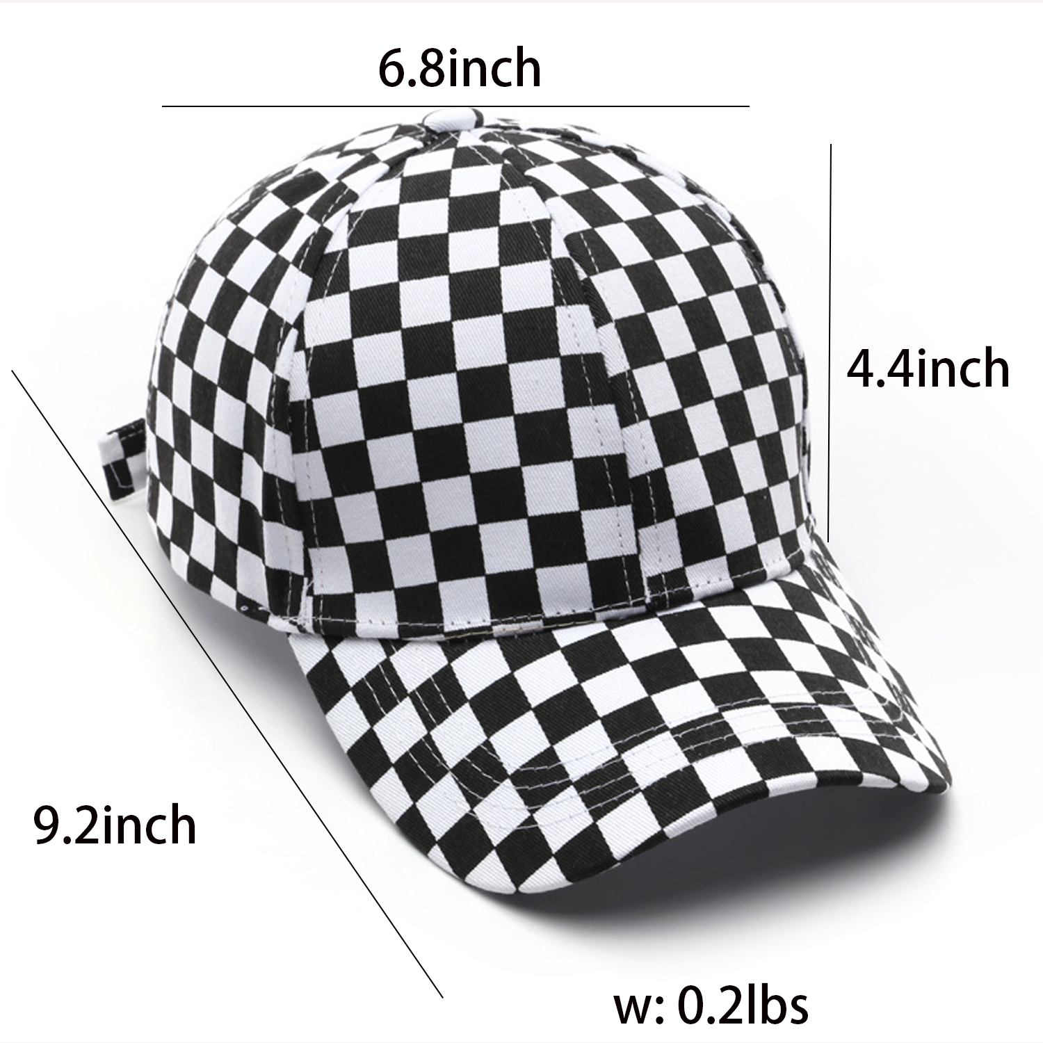 Checkerboard Baseball Cap 7
