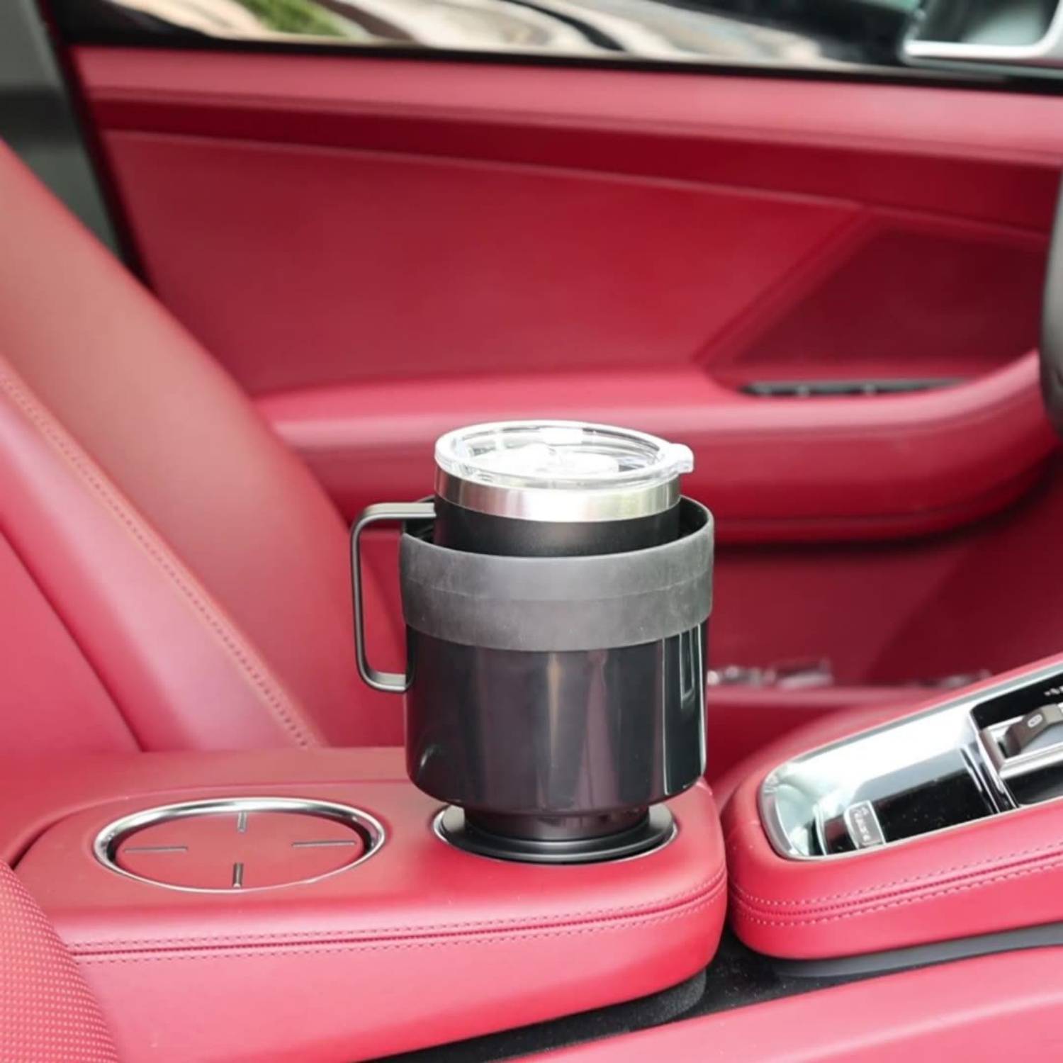 Car Cup Holder Expander w/ Adjustable Silicone Base 3