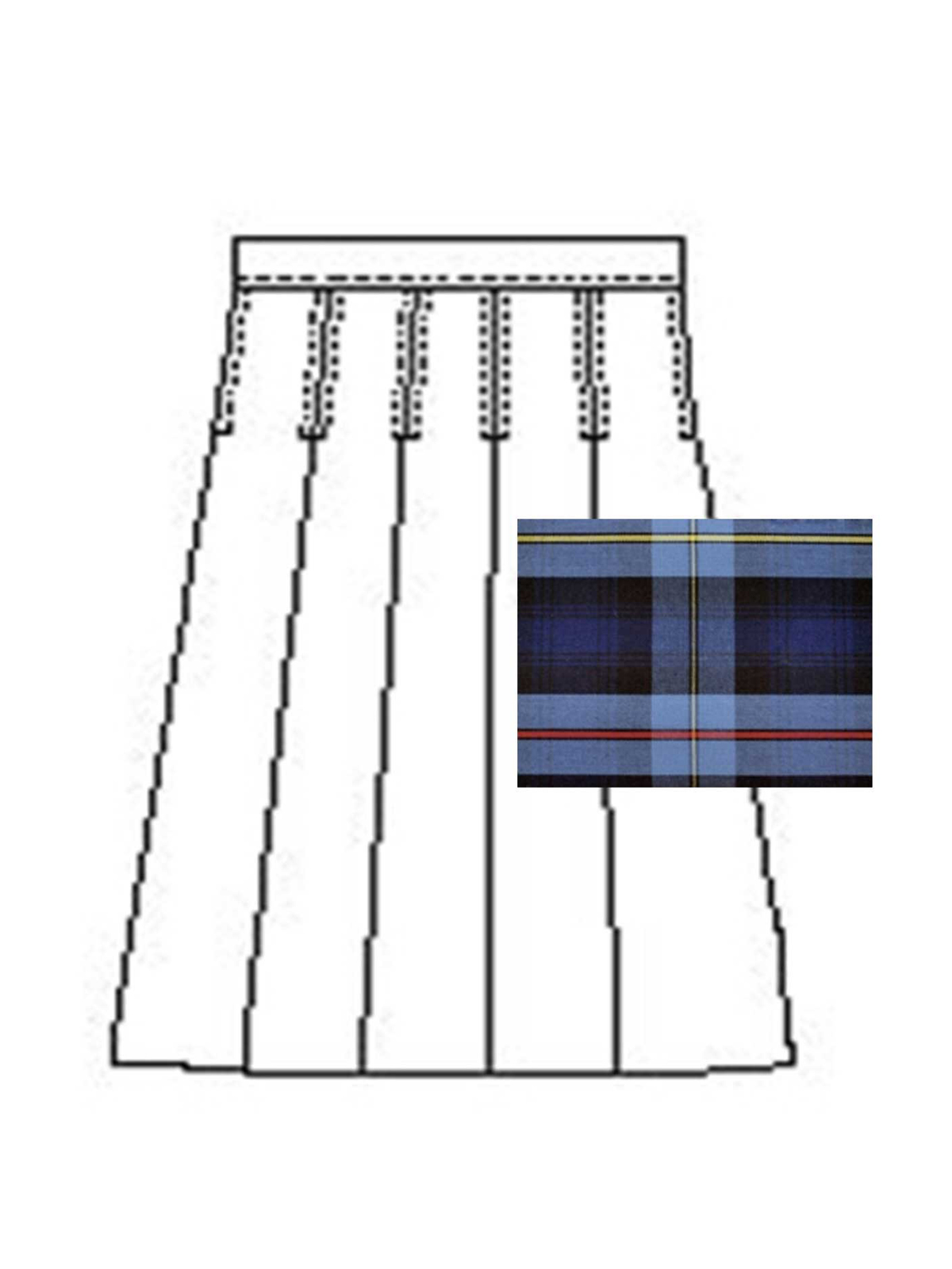 A+ Uniforms - Girls' Model 43 Blend Plaid Skirt 11