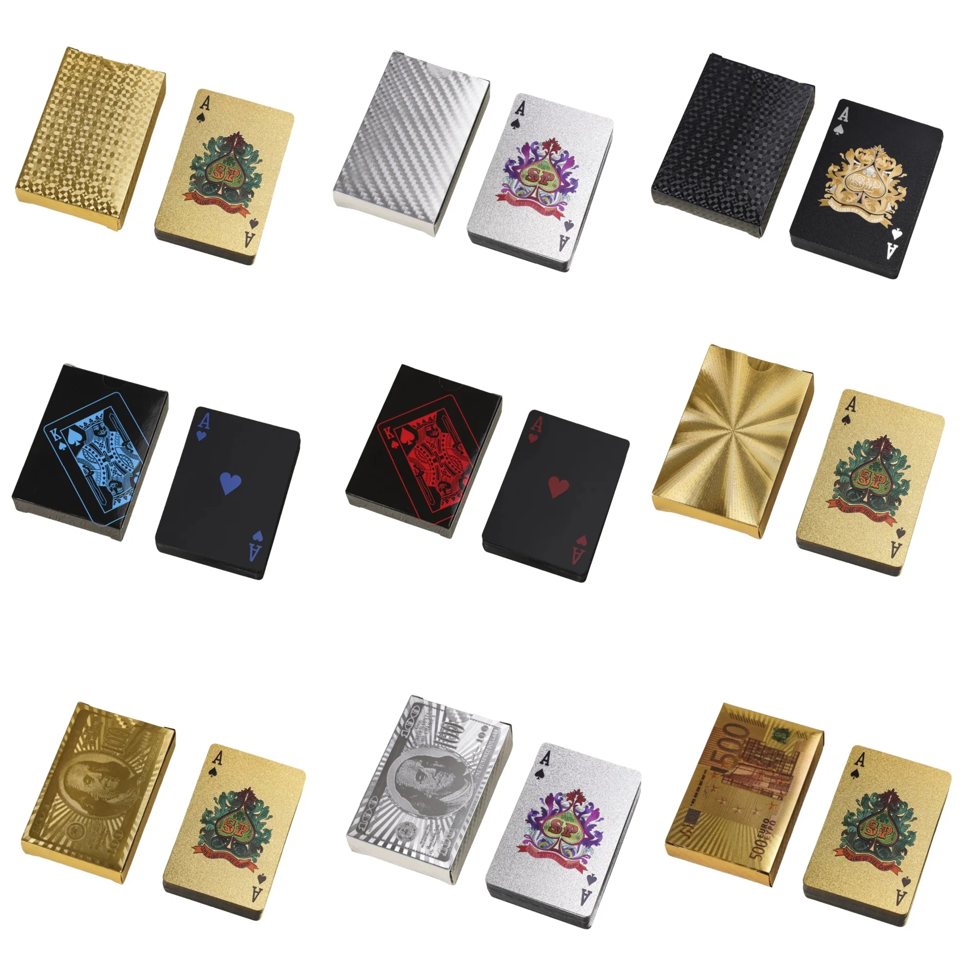 PVC Waterproof Reusable Poker Cards 5