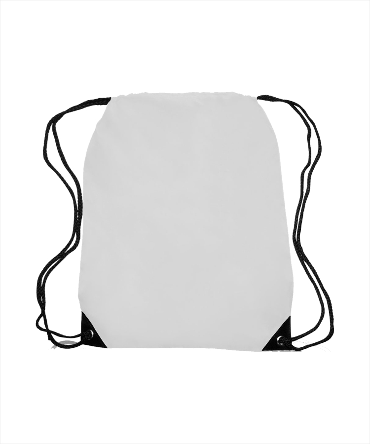 Union Printed - Black Trim Drawstring Bags 7