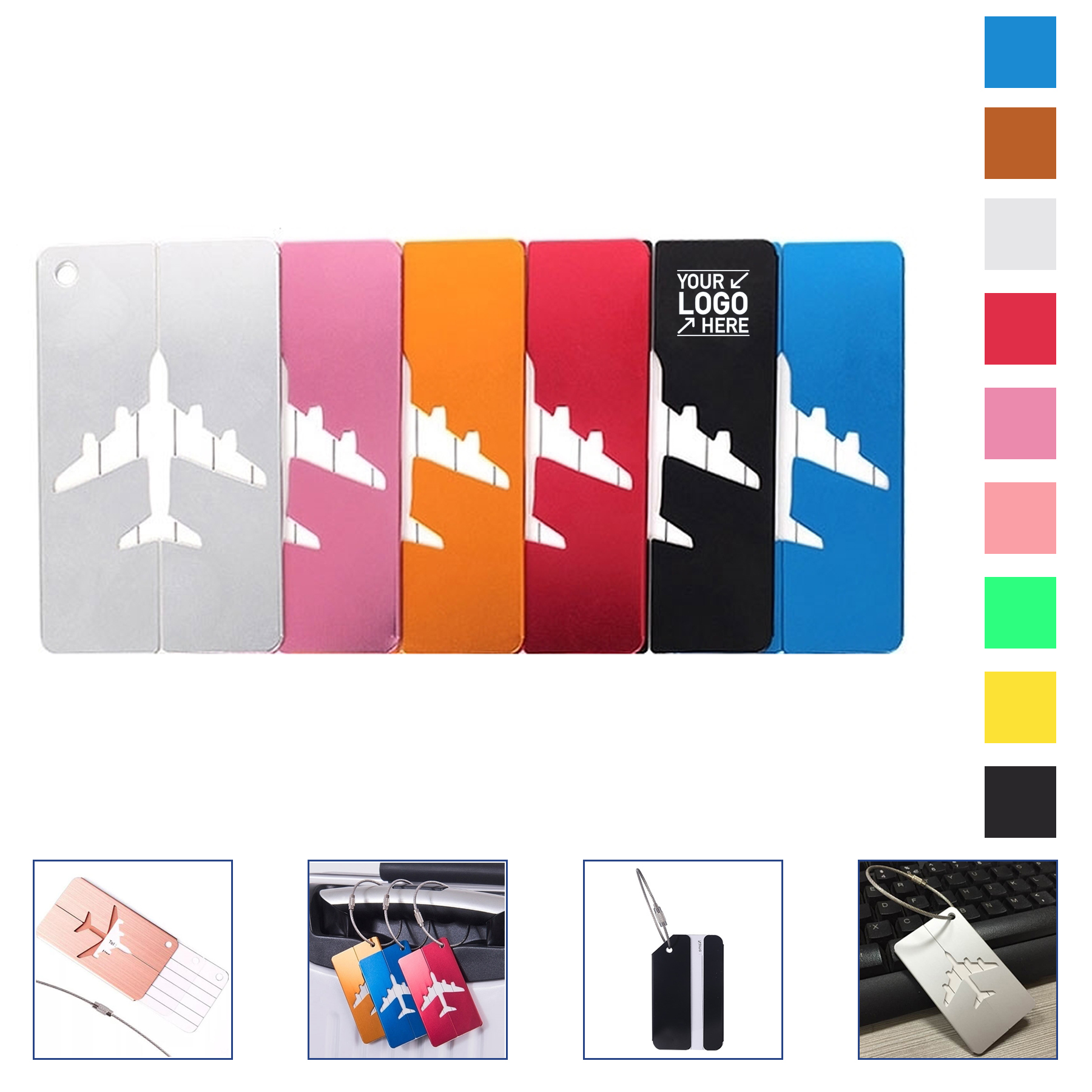 Aluminum Alloy Luggage Tags 1
