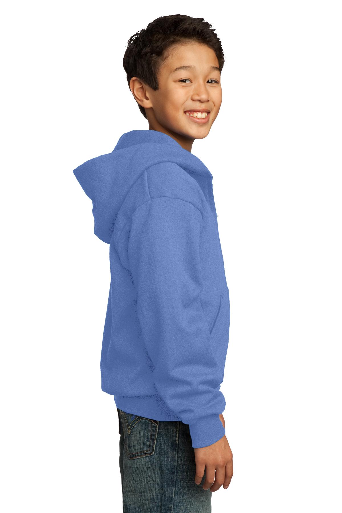 Port & Company® Youth Core Fleece Full-Zip Hooded Sweatshirt 96