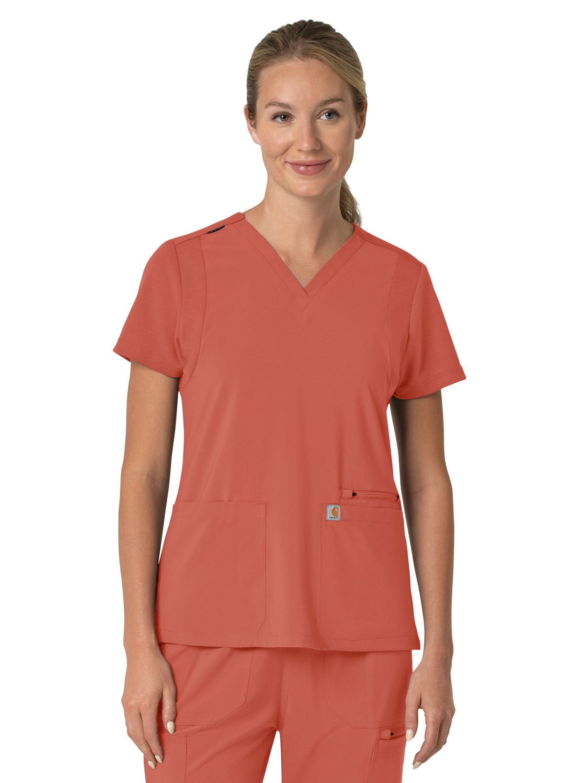 Carhartt Scrubs - Force Cross-Flex - Women's Three-Pocket Flex Panel V-Neck Top 78
