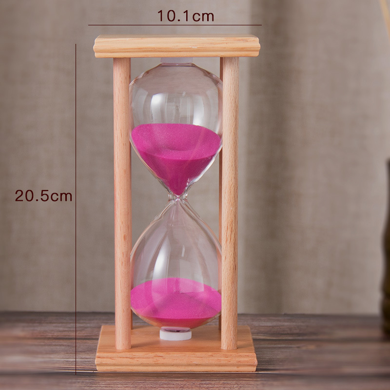 Large Wooden Sandglass Timer Decoration 45 and 60 Minutes 7