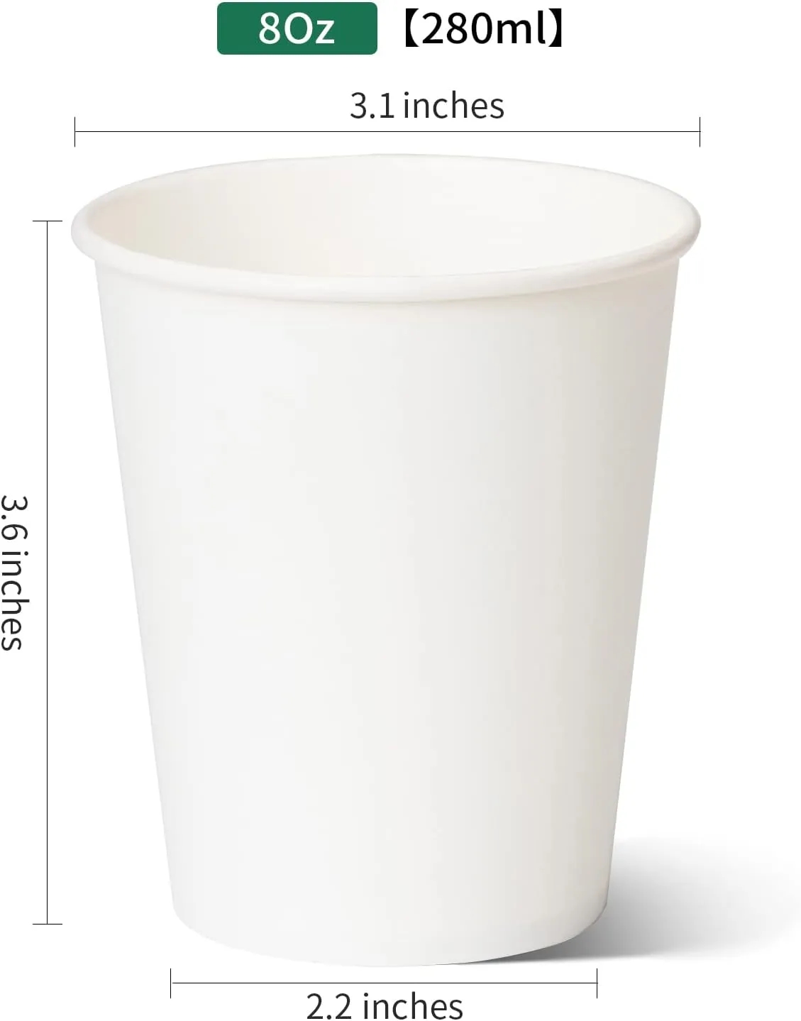 Disposable Cup 8oz MOQ3000PCS 3