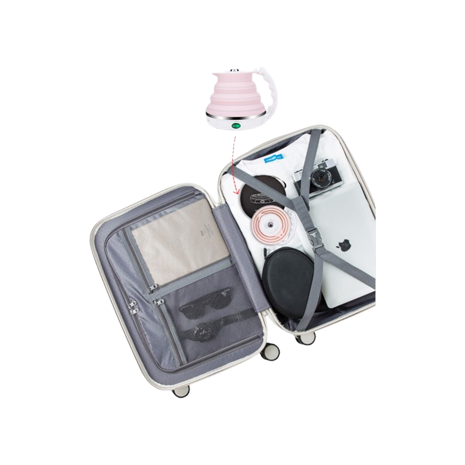Smart Foldable Travel Kettle: Thermostatic, Ideal 6
