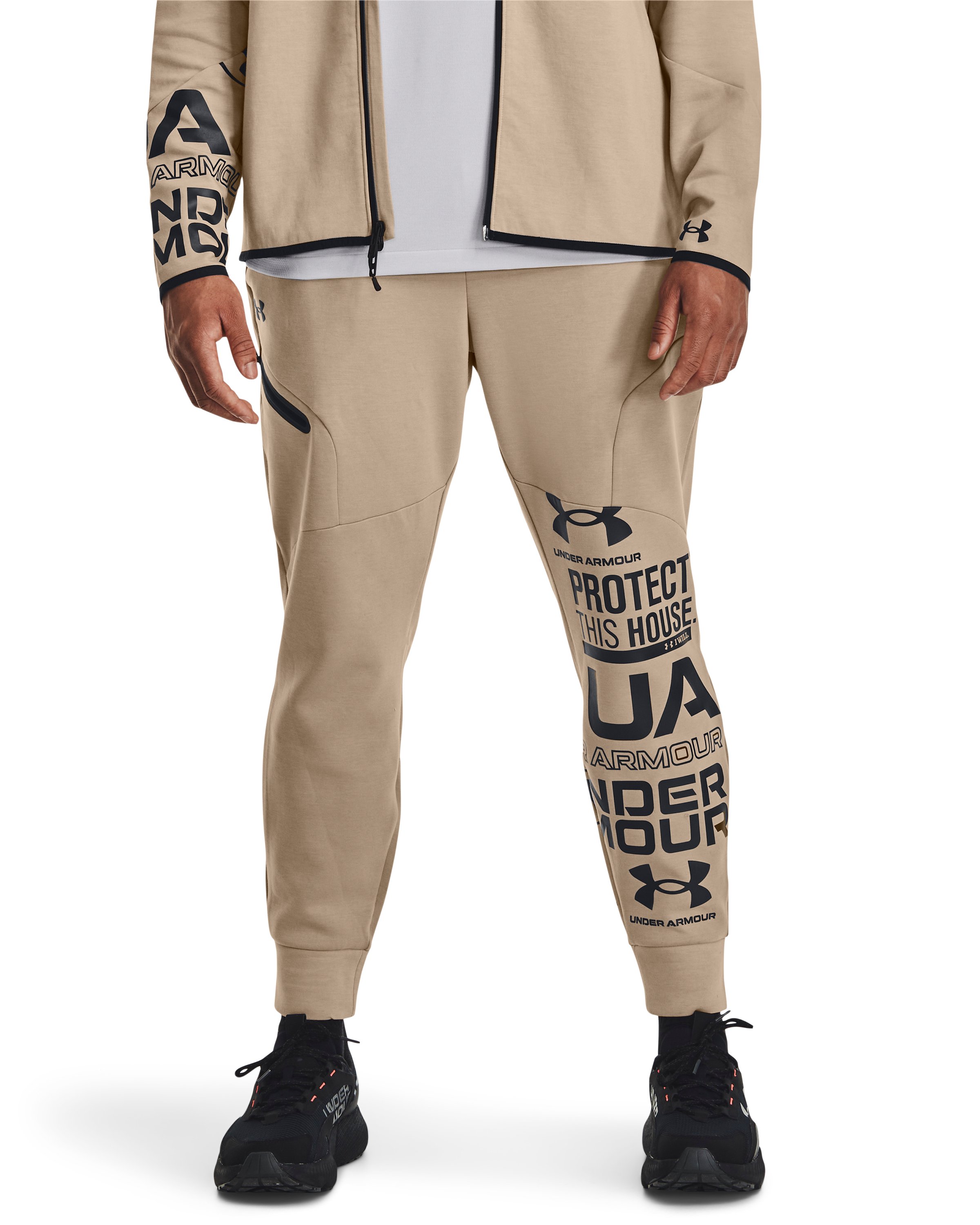 Men's UA Unstoppable Fleece Graphic Joggers  3