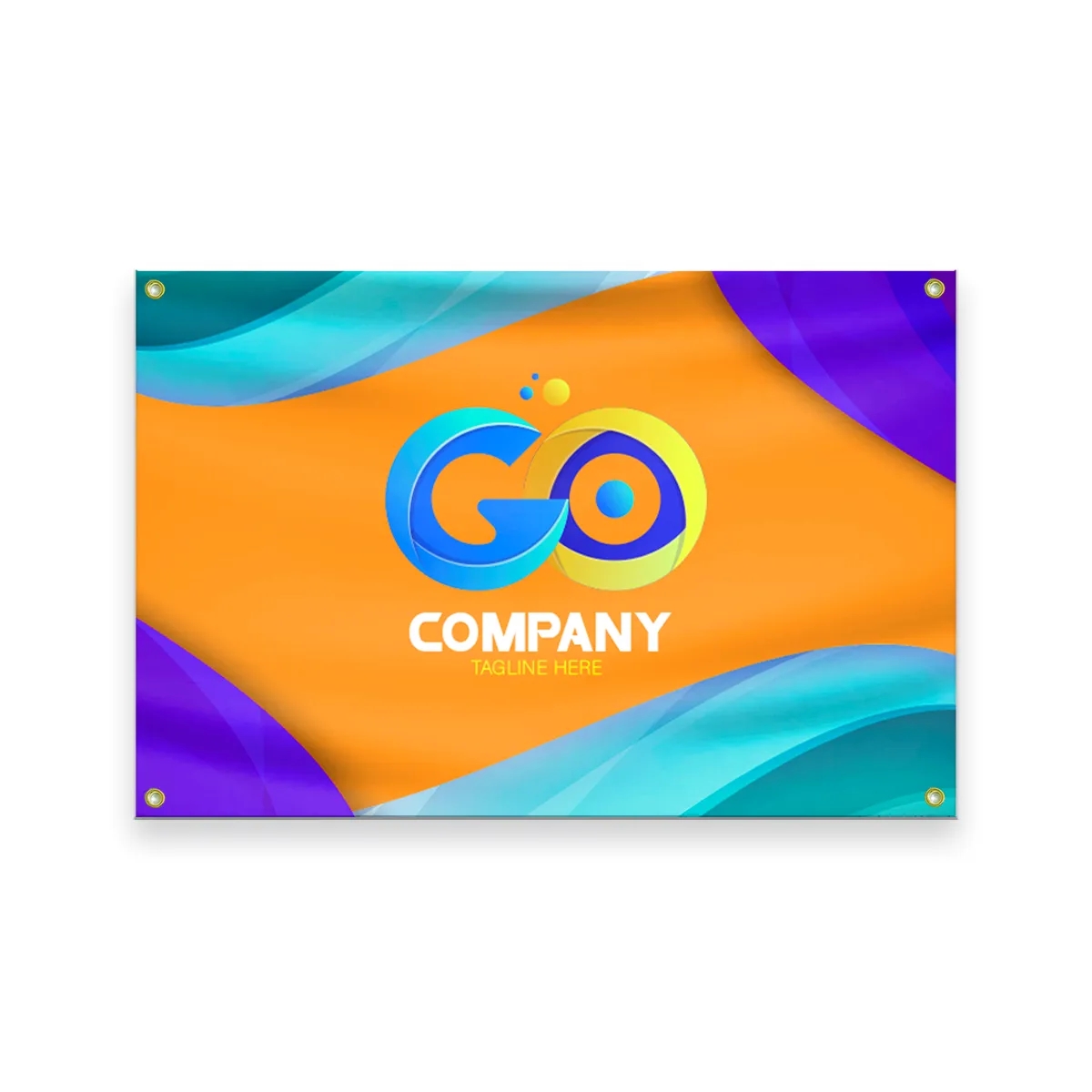 Semi-Stock Blank 18 oz Vinyl Banner 4' x 6' 2