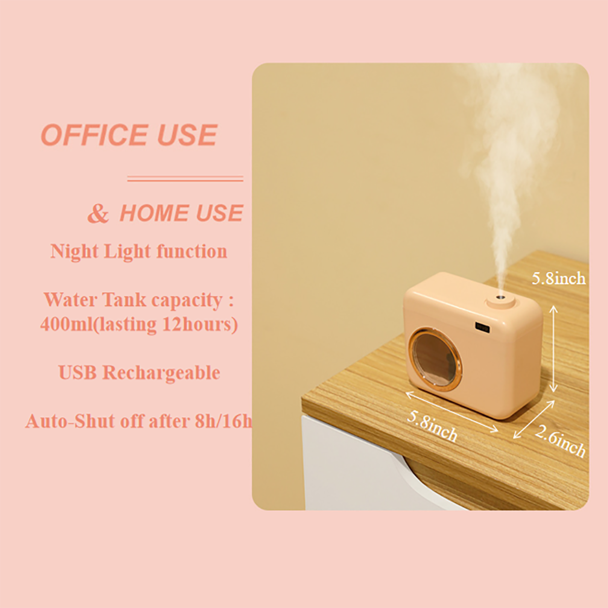 Portable Mini Camera Humidifier 3