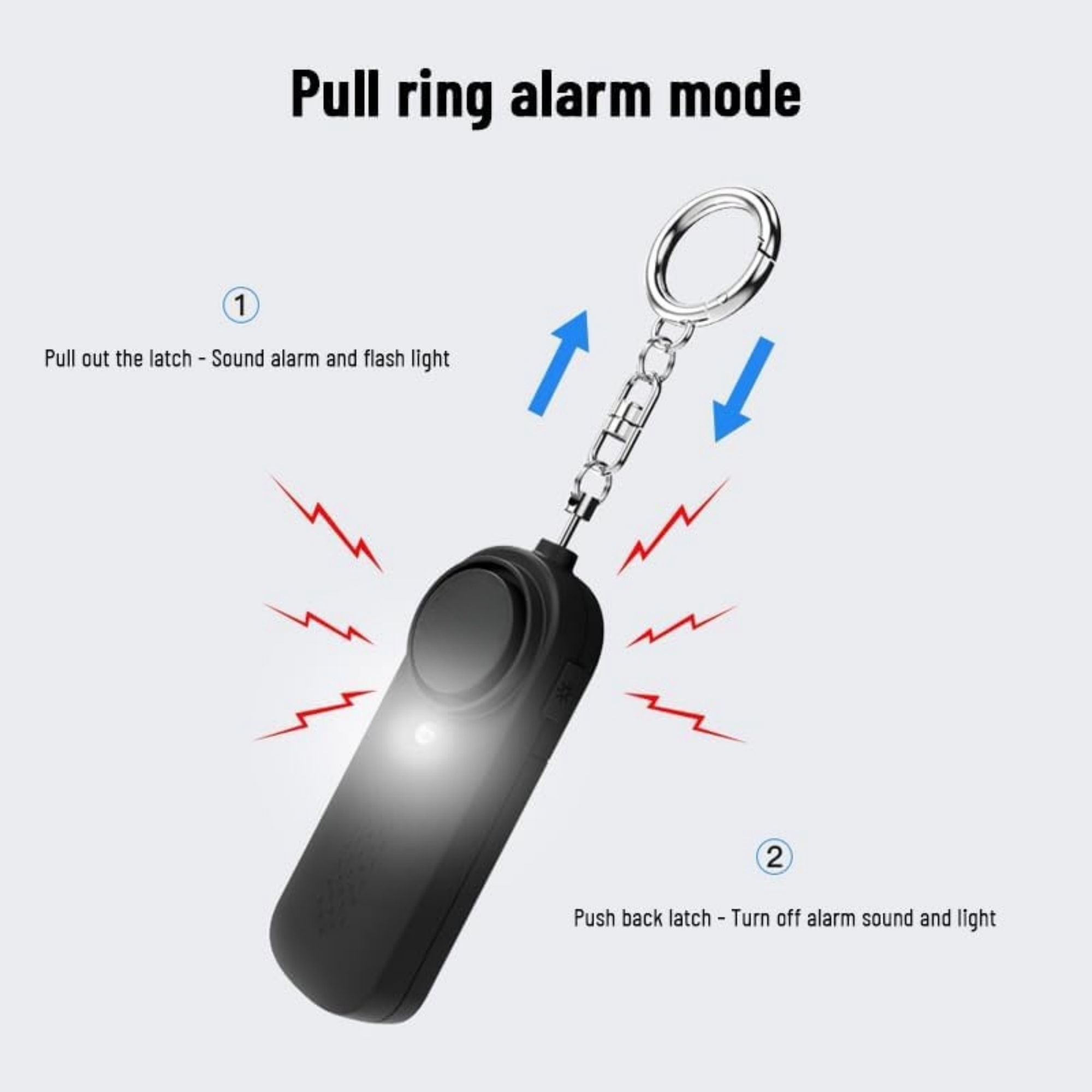 Safety Defense Key Chain With Alarm 3