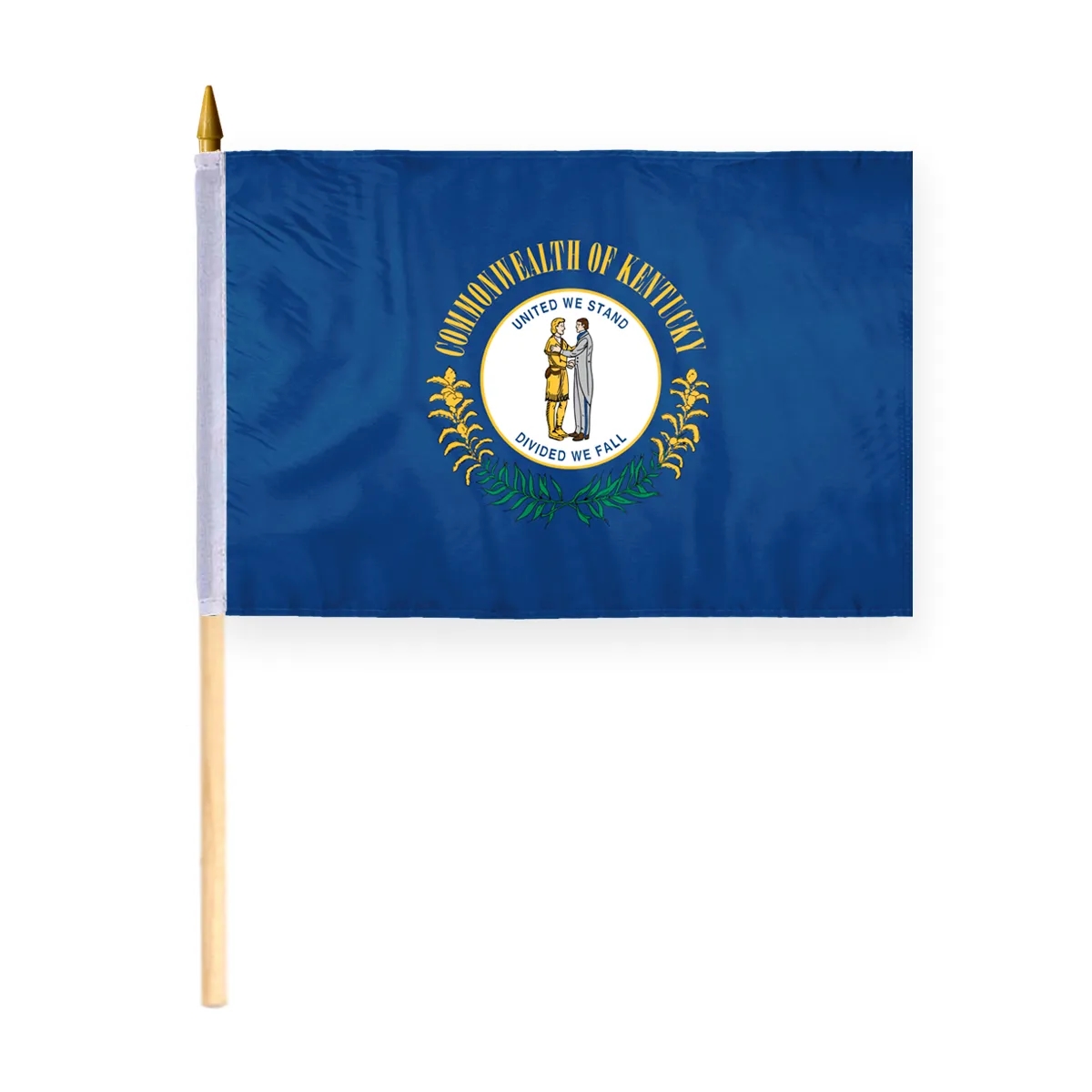 4"x6" & 12"x18'' Kentucky ePoly Printed Stick Flags 2