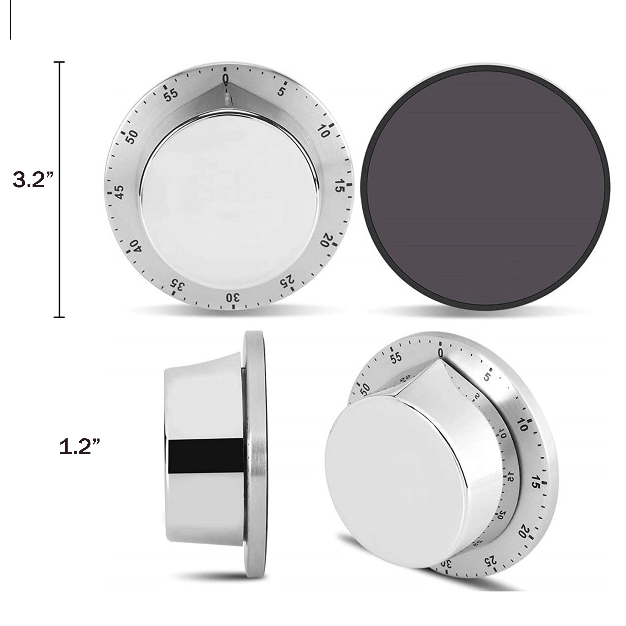 Mechanical Stainless Steel Countdown Timer MOQ 25pcs 3