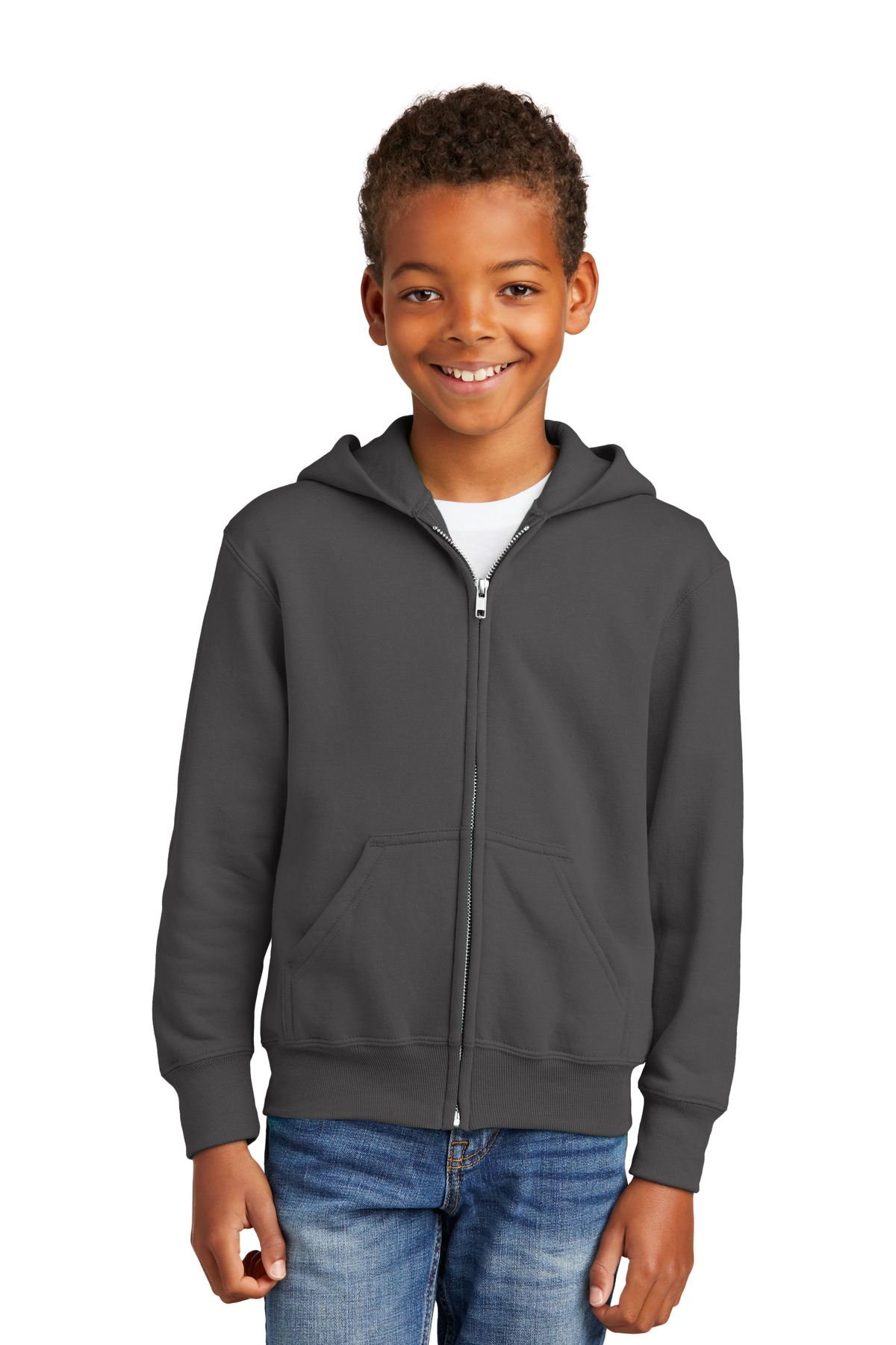 Port & Company® Youth Core Fleece Full-Zip Hooded Sweatshirt 44
